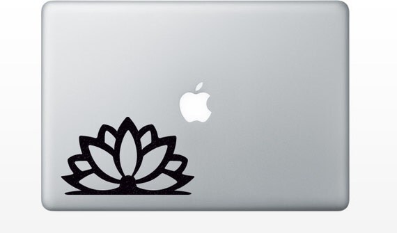 Lotus flower velvet sticker