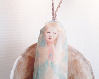Art Doll Religious Guardian Angel Protector Home deco Door Hanger Collectibles Fabric doll cotton Children Bedroom deco Christmas gift Noël