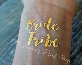 Single Bride Tribe Tattoo. Temporary Tattoo. Flash Tat.