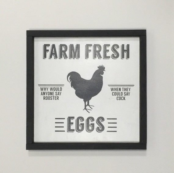 Funny Kitchen Art Funny Kitchen Sign Chicken Wall by 2TreesStudios