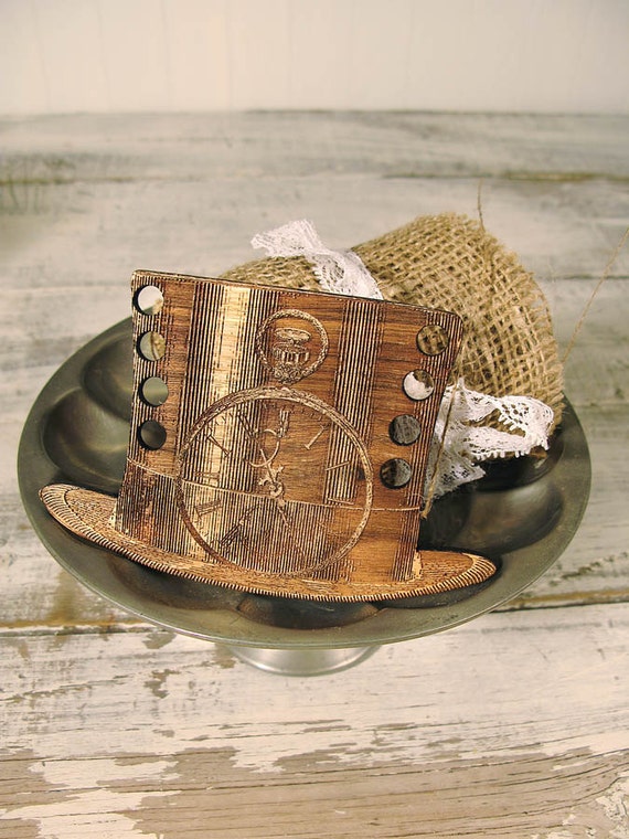 Items Similar To Steam Punk Thread Organizer Needle Minder Top Hat On Etsy