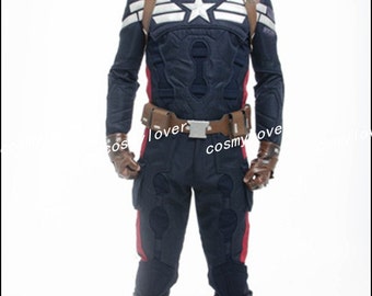 Captain America The Winter Soldier Steve Rogers Custom Made Cosplay Costume