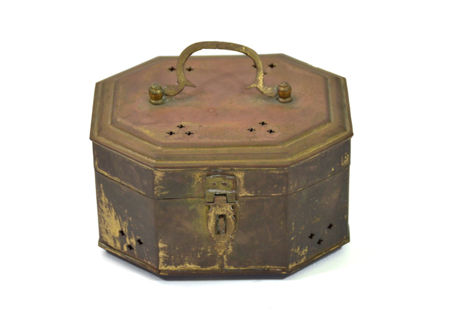 Vintage Brass Cricket Box Trinket Box Treasure Box Keepsake