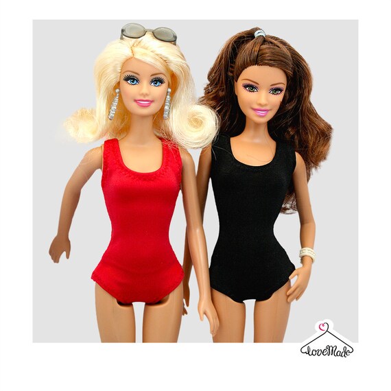 Barbie Swimsuit 4 Colors Barbie Leotard Handmade Barbie