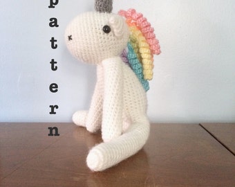 PATTERN Crochet Unicorn Pattern - Amigurumi Patterns - Crocheted Animal Pattern - Stuffed Animals - Unicorn Plush - Plushy Patterns