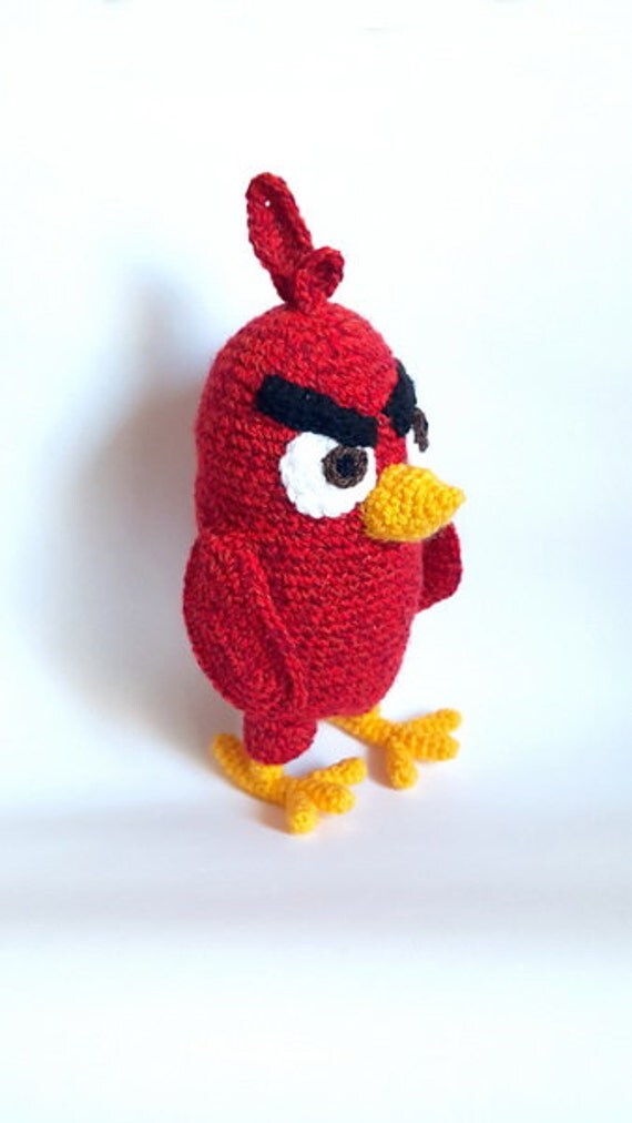 Crochet Red Bird Really Angry Birds Crochet and by VioletaOwl