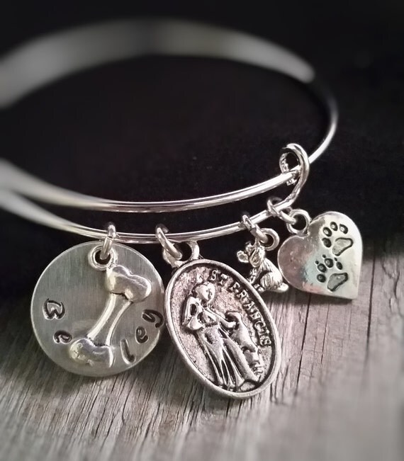 Dog Lover Gift Pet Lover Jewelry Personalized Pet Bracelet