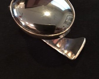 Hematite and Sterling Silver cuff Bracelet