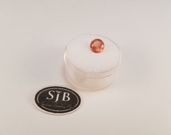 Oregon Sunstones, 1.22ct Oregon Sunstone Gemstone, Sunstone With Schiller, Round 7mm Oregon Sunstones, Genuine Sunstones, Peach Sunstones