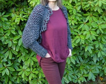 Shrug bolero jacket jacket anthracite Gr. 36-40