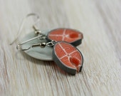 Salmon Steak Earrings