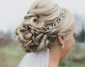 Bridal Headpiece, Bridal Headpieces, wedding headpiece, Rhinestone Headband, Wedding Headband, Bridal Hair Piece, Bridal Headpiece, silver