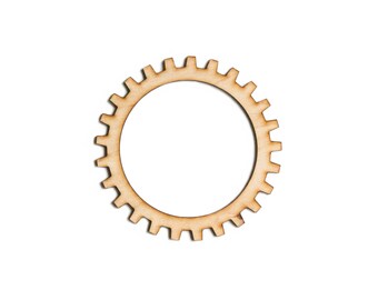 Plywood SteamPunk Gears, Craft Gears, Wood Gears, Laser Cut - 1qty - 4 Inch (10.16cm) - Open Gear -