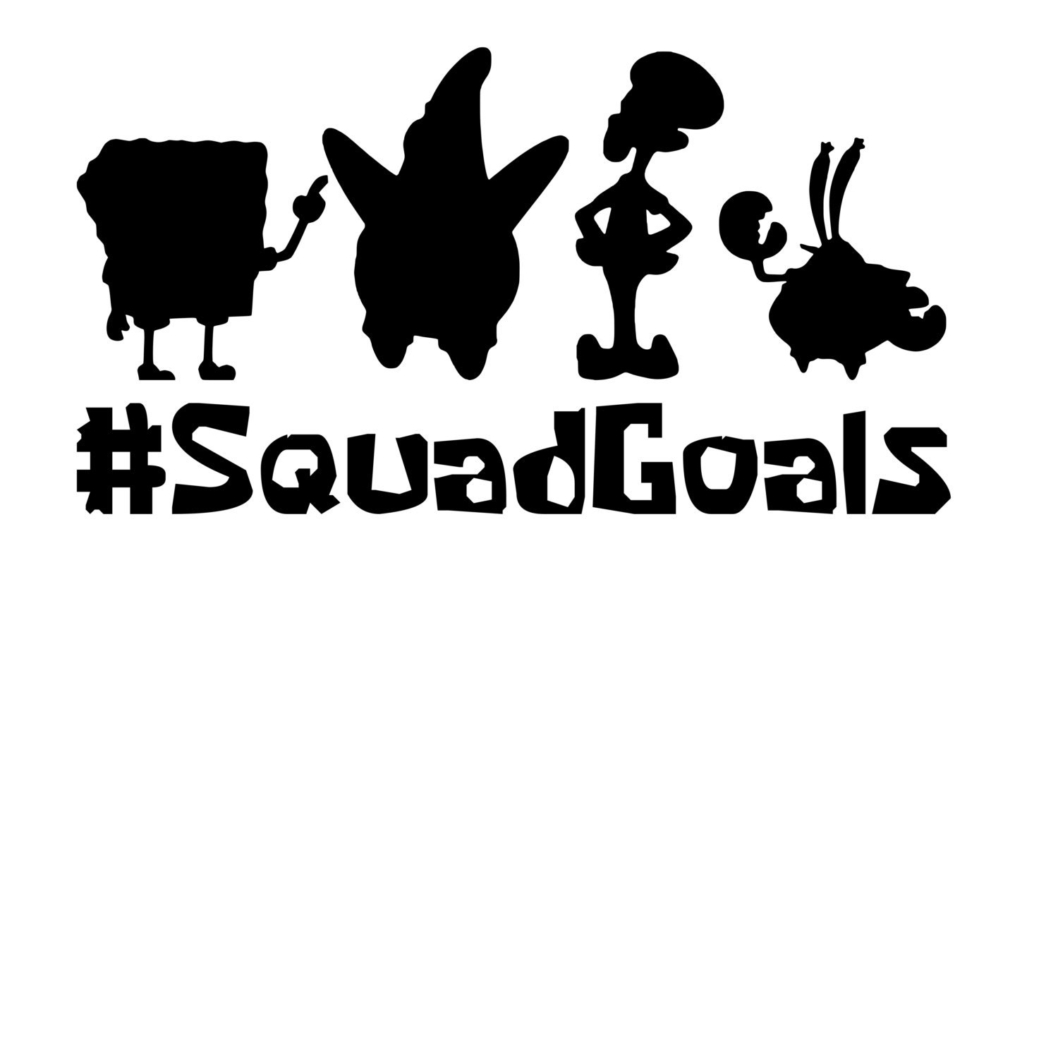 Download Spongebob Squarepants Squad Goals CUT FILE