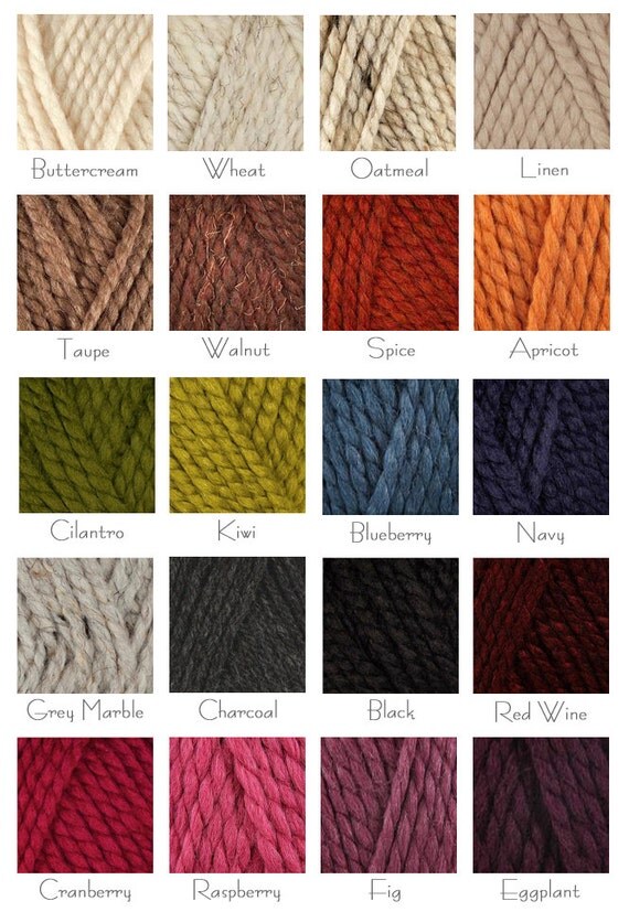 Wool Scarf in 20 colors // Chunky Knit Scarf // by MercierMarche