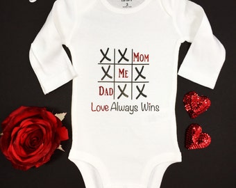 Girls Valentine's Day Onesie, Baby Valentine's, Valentine One-Piece, Kids Valentine's, Valentine's Gift