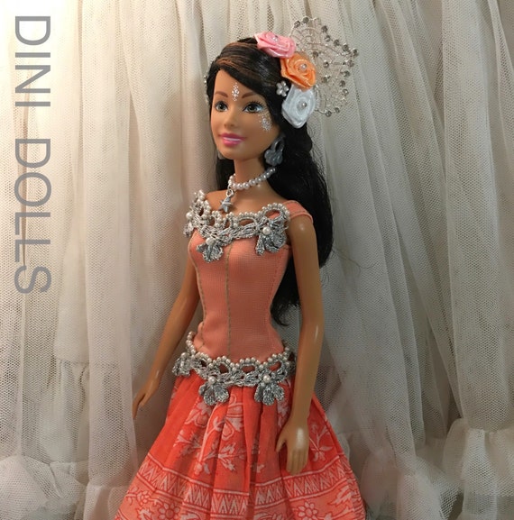 Dini Doll OOAK Doll Altered Barbie doll Lila by GopiDesigns