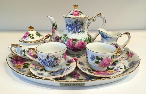 godinger silver art co miniature tea set