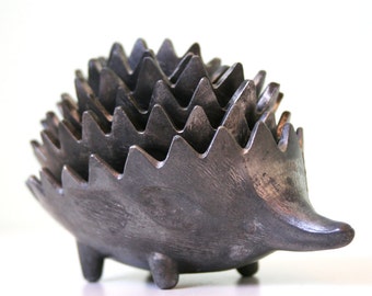 Vintage metal hedgehog Set - Walter Bosse