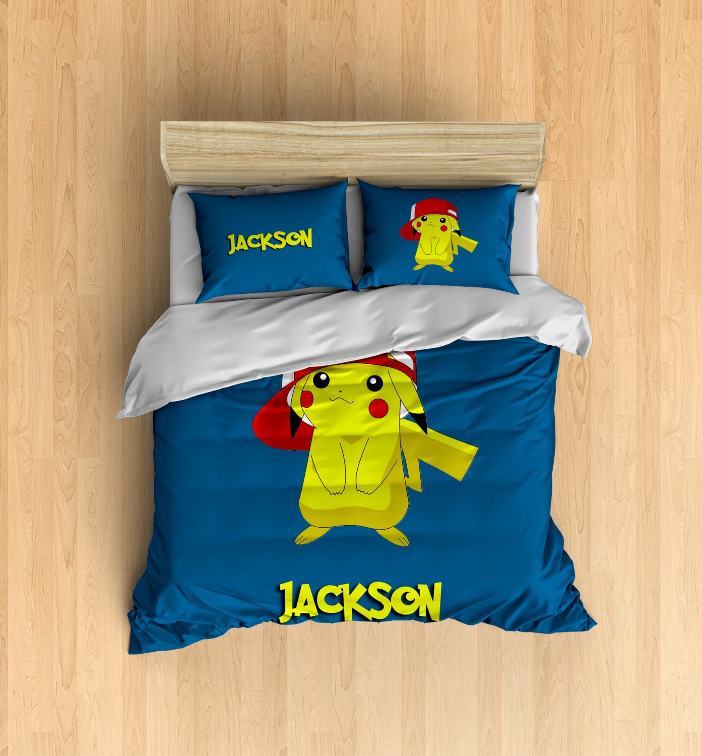Monogram Pokemon Bedding Pokemon Duvet Cover Pikachu Duvet