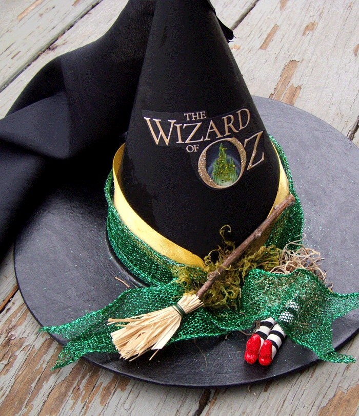 OZ Witch Hat TREE TOPPER Halloween Tree Ornament by WitchOnWheels