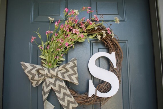18 Grapevine Wreath Spring/Summer Wreath white and