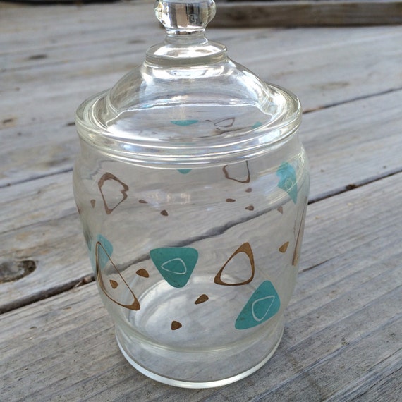 Vintage Apothecary Jar Retro Glass Cotton Ball Storage Glass