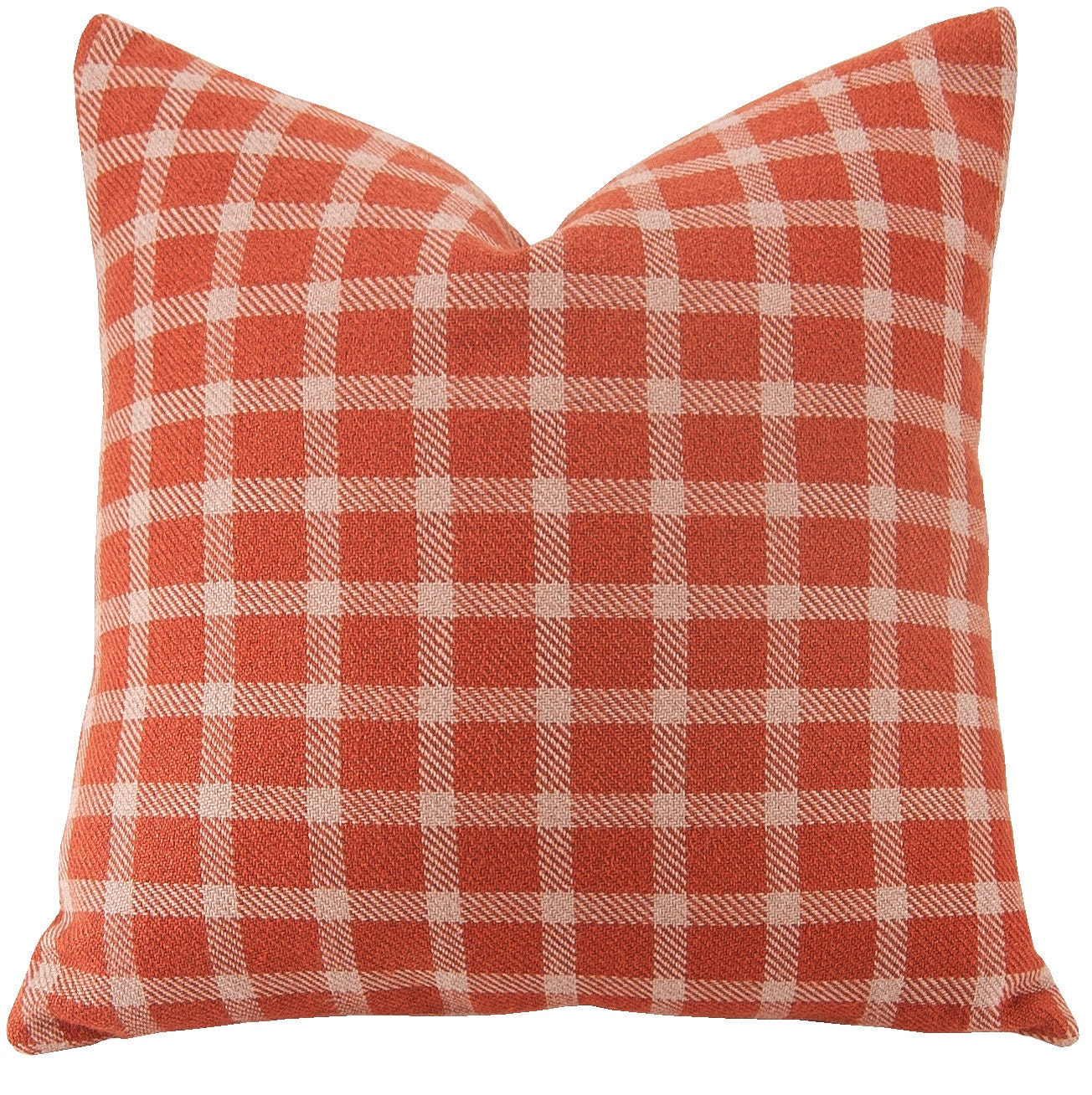 Red Check Pillow Cover 22 x 22