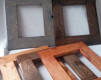 Rustic Barnwood Style Picture Frame