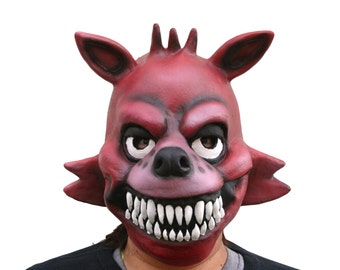 FNaF Full Head Foxy The Pirate Five Nights at Freddy's Teen Adult Latex Mask - Great for Birthday Parties Cosplay Toy Costume Picture Booth