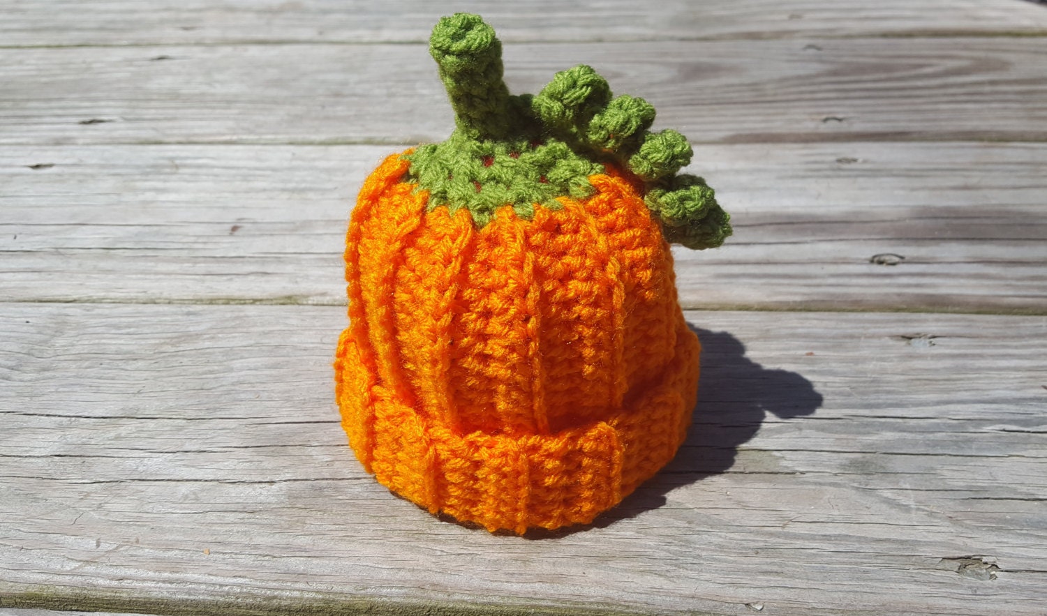 Crochet Pumpkin Halloween Baby Hat Baby's First