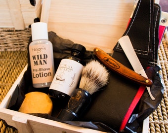 Shaving Kit, Shaving Kits, Men's Shaving Kit, Shaving Soap, Shaving Bar, Safety Razor, Straight Razor, Gifts for Him, Vintage Style Shaving