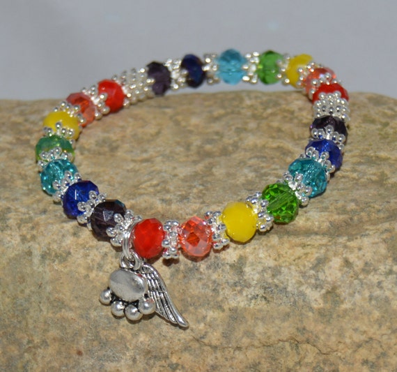 Pet Loss Bracelet Rainbow Bridge Bracelet by HopeAngelBracelets