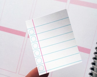 Planner Stickers Erin Condren Life Planner (ECLP) - 10 Full Box Notebook Paper Stickers (#4011)