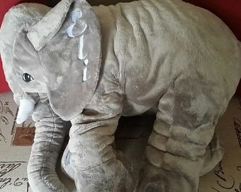 HUGE Stuffed Elephant, Elephant Pillow, Baby Gift.
