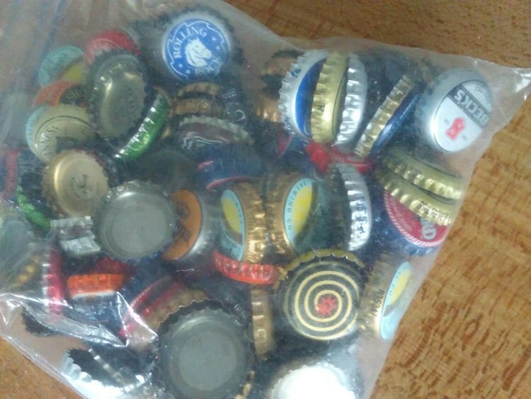 Over 100 Assorted Used Beer Bottle Caps by TheEclecticMushroom