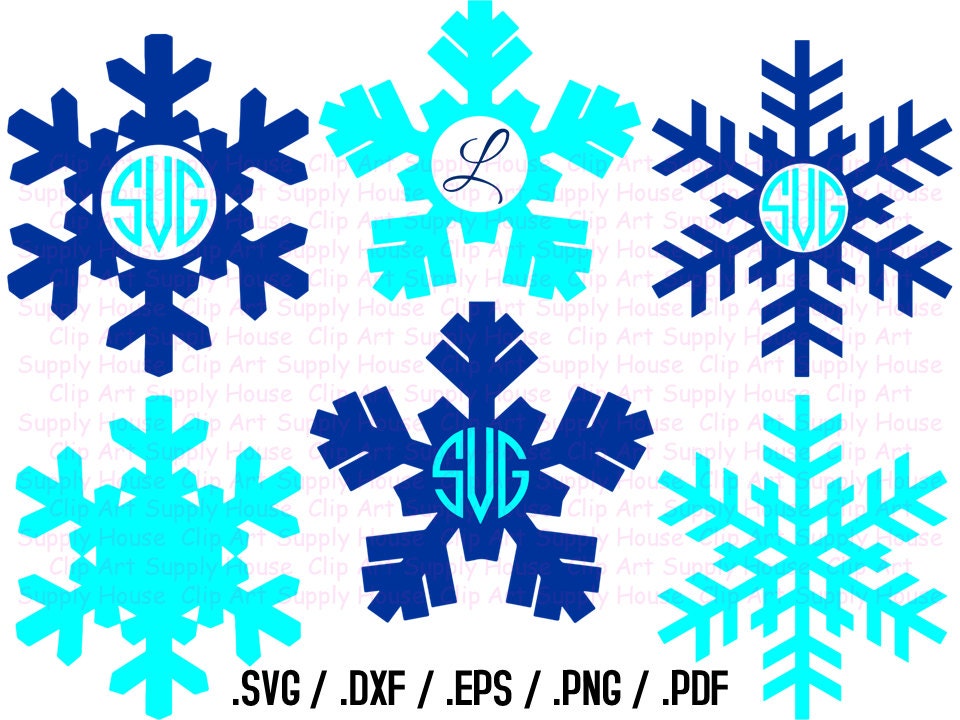Download Winter Snowflake Clipart Snowflake Monogram Frame Snowflake