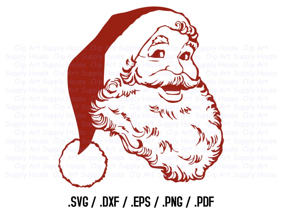 Download Santa Claus Clipart Winter Christmas Wall Art Santa SVG File