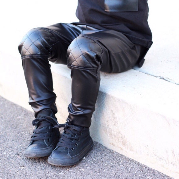 baby boy leather pants