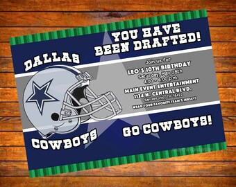 Free Printable Dallas Cowboys Birthday Invitations 5