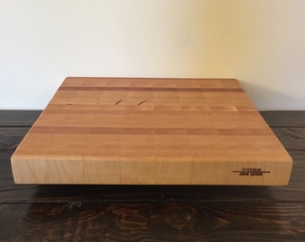 End Grain Cutting Board with Built-In Handles