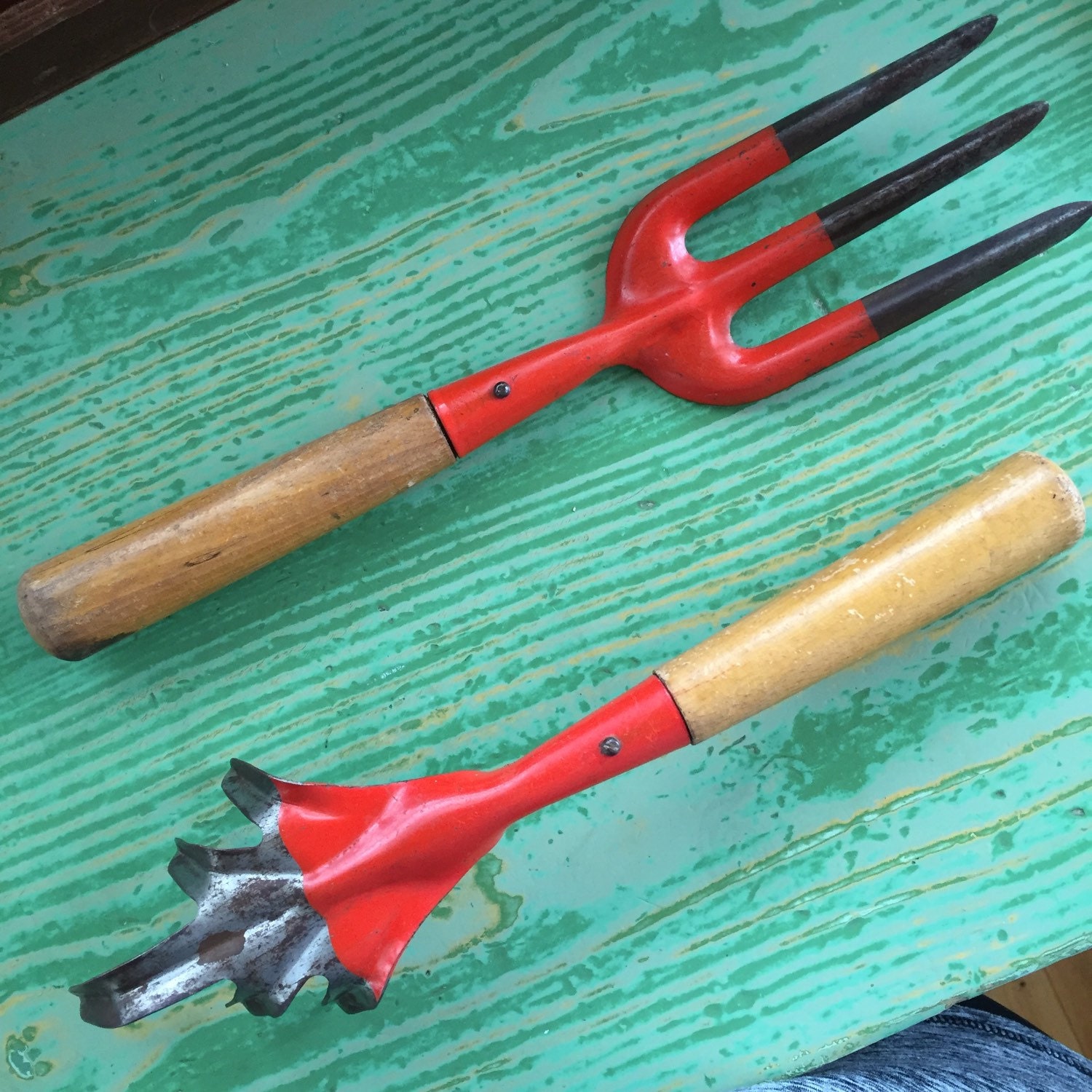 Vintage Garden Hand Tools Gardening Tools 2 Piece Set