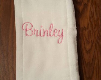 monogrammed burp rags,monogrammed burp rag, embroidery burp rag,baby burp rag