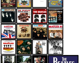 BEATLES 20 pack of album cover discography magnets