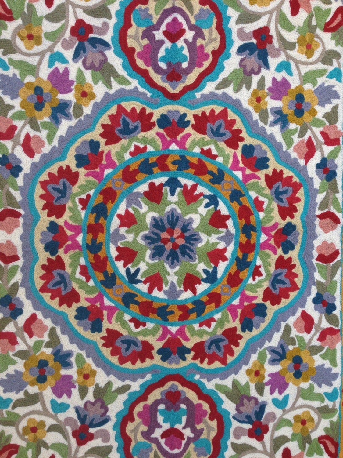 Mandala rugfloral area rugs 4x6 area rug cool by Carpetism on Etsy