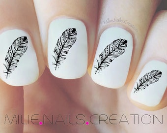 Feather Nail Decal