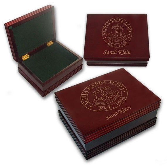 Alpha Kappa Alpha Engraved Keepsake Box