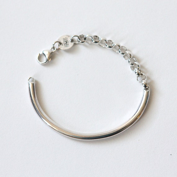 Closed Curves Bracelet Handmade Sterling by PowersHandcrafted