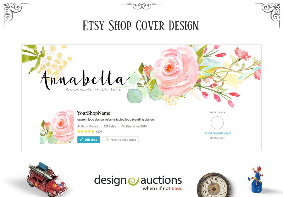 Etsy Shop Logo Custom cover photos shop icons by ...