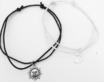 Sun and Moon Anklet Set